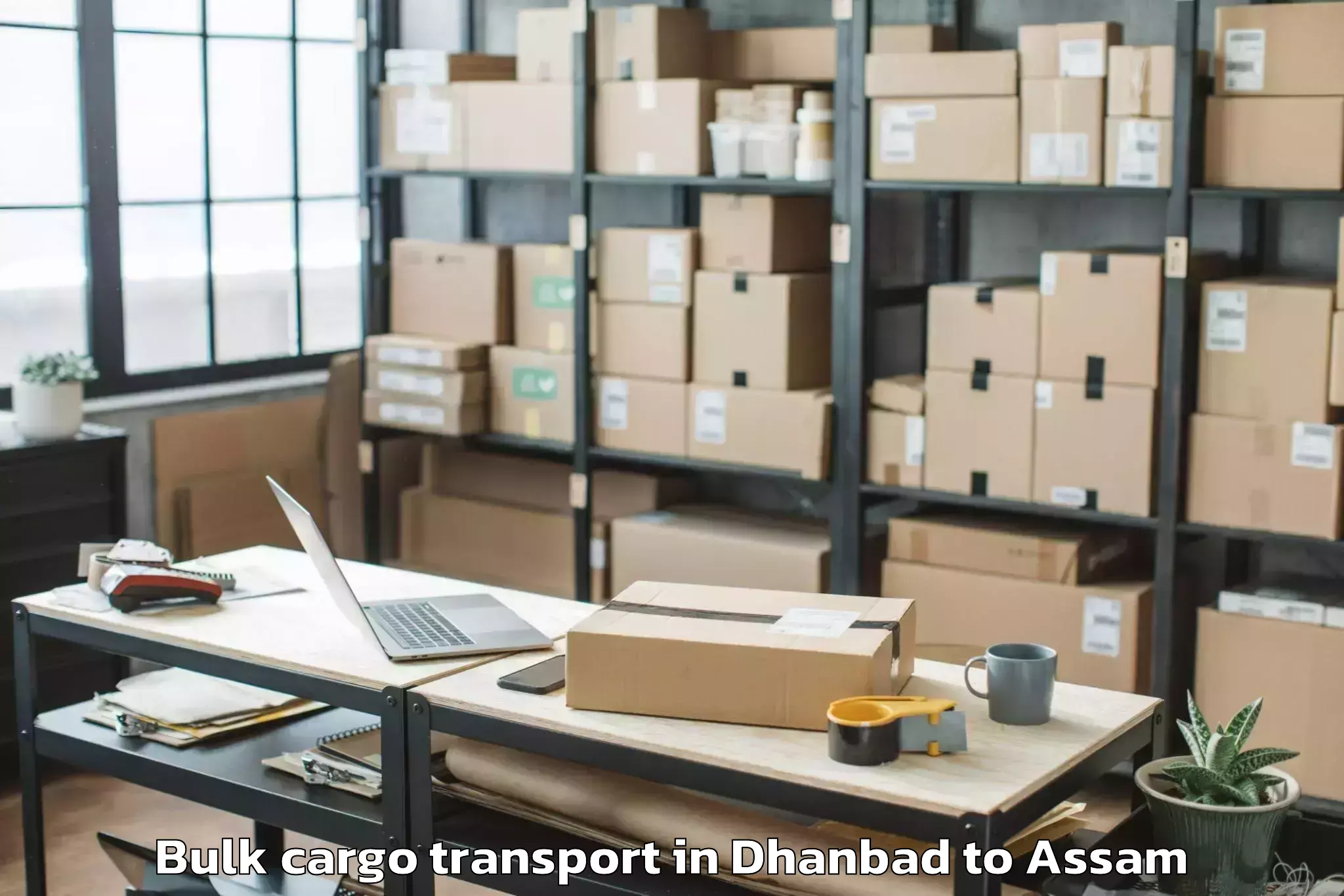 Book Dhanbad to Kokrajhar Bulk Cargo Transport Online